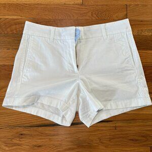J Crew White Chino Shorts Size 4